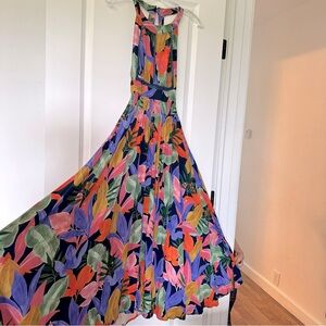 Vibrant and Flowy Maxi Summer Dress.